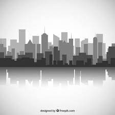 Black And White City Skyline Skyline Drawing Cityscape Drawing Skyline Art