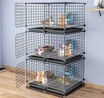 Amazon.com: UHRLGHS Jaula para conejos, jaulas para mascotas ...