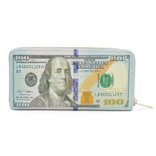 That particular bill was earmarked for something i thought was important. Trendsblue Us Dollar Usd 100 Currency Money Bill Print Pu Leather Zip Around Wallet Walmart Com Walmart Com