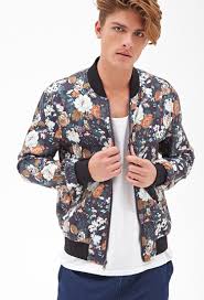 Floral Bomber Jacket Bomberjacke Mode Sommer Jacken