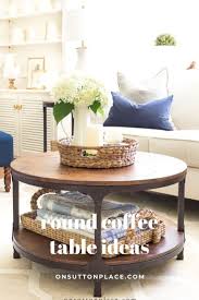 Coffee tables are arguably the centerpiece of any seating arrangement. Simple Round Coffee Table Styling Ideas Round Coffee Table Decor Round Coffee Table Styling Decorating Coffee Tables