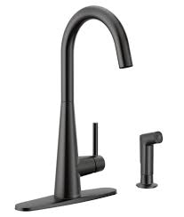 What is the easiest kitchen faucet to install? Moen Sleek High Single Handle Kitchen Faucet With Side Spray Wayfair