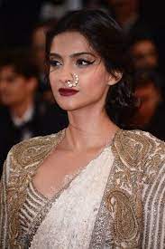 Sonam Kapoor At The Opening Night Of The 66th Annual Cannes Film Festival At The Theatre Lumiere On May 15 Nose Ring Designs Bridal Nose Ring Indian Nose Ring