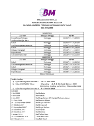 Jabatan perangkaan malaysia banci ekonomi 2011 (bagi tahun rujukan 2010) panduan mengisi soal selidik a. Bahagian Matrikulasi Kementerian Pelajaran Malaysia Kalendar Akademik Program Matrikulasi Satu Tahun Sesi 2009 2010 Semester I Aktiviti Bilangan Minggu Tarikh