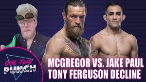 Jake paul has said a fight between himself and conor mcgregor is 'bound to happen' as the brash youtube star insisted the ufc fighter will be 'embarrassed again' should he step in the ring with. Jake Paul Vs Conor Mcgregor And Dillon Danis Tony Ferguson Decline One Two Punch Ep 14 Fightful Mma Podcast Via Www Fightf Jake Paul Dillon Danis Tony