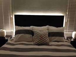 How To Make A Floating Headboard With Led Lighting Bedroom Diy Floating Headboard Diy Headboard With Lights