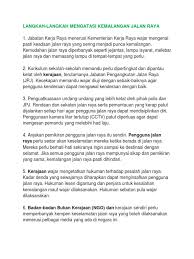 Setiap hari, jutaan semut keluar dari sarang untuk mencari makanan tanpa mengalami kesesakan lalu lintas. Langkah Langkah Mengatasi Kemalangan Jalan Raya Docx