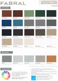 Fabral Color Chart Thompson Mathis Metal Mfg Co Inc