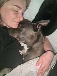 Girls snuggle together at night