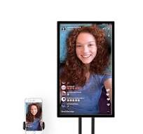49 Inch Advertising Machine Live Show Streaming Stand Broadcast Equipment  Tiktok Interactive Screen Display