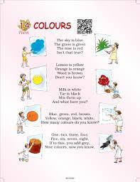 1.what does the child in the poem think about. Ncert Book Class 2 English Raindrops Chapter 14 Colours Poem