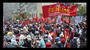Cgtp acusa governo de querer prolongar no tempo atualização do salário mínimo. Marcha De La Cgtp Noviembre 25 Del 2020 Youtube