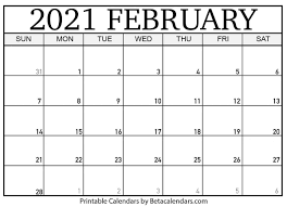 Calendar February 2021 Template In 2020 Calendar Printables Monthly Calendar Template Calendar Template