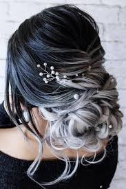 Although the summer sun stills shine brightly in the sky, it's time to make yourself ready for a new season. 27 Elegant Ombre Wedding Hairstyles Wedding Forward Hair Styles Bridal Hair Updo Wedding Hairstyles