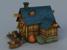 Blacksmith Workshop 3d Model 3ds Max Files Free Download Modeling 40967 On Cadnav 3d Model Blacksmith Workshop Miniature Houses
