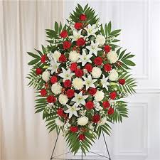 Trust 1800flowers to send sympathy flowers or a sympathy gift delivery. 1 800 Flowers Red White Sympathy Standing Spray Corpus Christi Tx