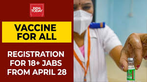 Crucial updates with regards to the covid. Covid Vaccination For All Registration For 18 Jabs From April 28 Breaking News India Today Youtube