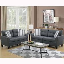 Desiring to renew your living room? Venetian Worldwide Sardinia 2 Piece Charcoal Sofa Set Vene F6533 The Home Depot