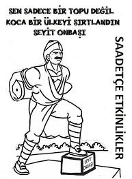 Seyit Onbasi Cizimi Ile Ilgili Gorsel Sonucu Boyama Sayfalari Martini Ortaokul