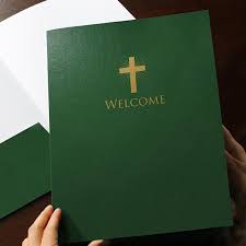 But remember, this is going to have to fit on a number of materials, including letterhead, envelopes and postcards. Free Church Letterhead For Visitor Welcome Folders Easy Pocket Folders Easy Pocket Folders