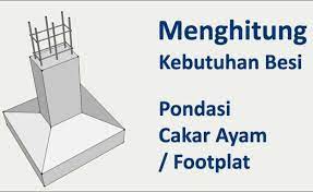 Berapa meter jarak rumah badu dari pasar? Cara Menghitung Kebutuhan Besi Untuk Pondasi Cakar Ayam