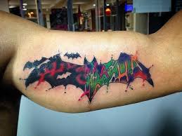 The meaning behind this design may be the secretive nature of the joker character, but it is also a popular design for big fans of the 1988 comic which, for many of today's working artists, was a moment of inspiration. 22 Small Batman Symbol Tattoo Ideas Batman Symbol Tattoos Batman Tattoo Batman Symbol