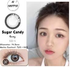 SUGAR CANDY GRAY SOFT LENS CONTACT LENS B30-5 (0 Degree) Ac Shopper Contact  Lenses B30-5 0 Degree Lenses Soft Lens For Comfortable Wear