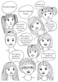 When autocomplete results are available use up and down arrows to review and enter to select. One Girl Among Many Coloring Pages Womens Day Coloring Pages Coloring Pages For Kids And Adults