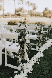 Ali And Ryan S Romantic Chandler Wedding Arraydesignaz Com Blog Wedding Ceremony Chairs Wedding Aisle Outdoor Wedding Aisle Decorations