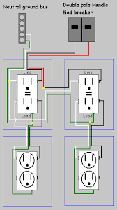 Multiple outlet in serie wiring diagram look for 4 way switch wiring diagram or step how to wire a four way light switch electrical circuit a 4 way switch is a double pole d. How Do I Install A Gfci Receptacle With Two Hot Wires And Common Neutral Home Improvement Stack Exchange