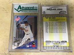Buy from many sellers and get your cards all in one shipment! 1993 Leaf Graded 9 0 Baseball Card Mike Piazza And 1989 Fleer Graded 10 Baseball Card Eric Davis