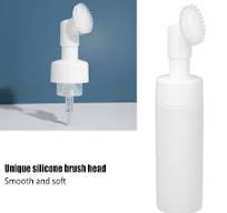 Amazon.com: Foaming Mousse Bottle, Plastic Refillable with Silicone Brush Foam Pump Bottle for Soap Facial Cleanser (200ml) : Beauty & Personal Care