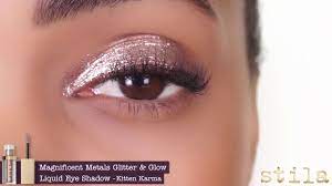 Liquid eyeliner is fun, versatile eye makeup that most people are afraid to use. Glitter Glow 3 Ways To Apply Stila S Liquid Eyeshadow Youtube