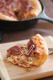 Skillet Deep Dish Pizza Life As A Strawberry Recipe Skillet Pizza Recipes Deep Dish