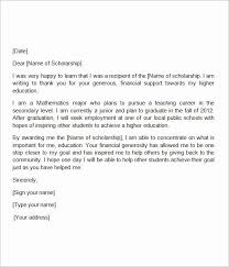 Writing a thank you letter for scholarship letter is a task that should be done promptly and professionally. Sample Scholarship Thank You Letter Awesome Free 13 Sample Scholarsh Scholarship Thank You Letter Scholarship Thank You Letter Sample Thank You Letter Examples