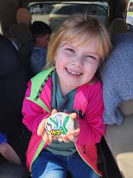 We loved finding this little rock and rehiding it in Clifton County Park  this morning.