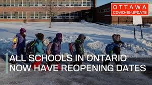 8 with students learning online. Ottawa Covid 19 Update All Schools In Ontario Now Have Reopening Dates Youtube