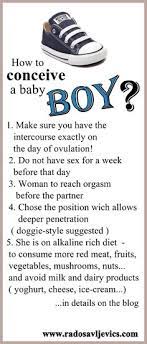Here's 8 tips to conceive for a baby boy. How To Concieve A Boy