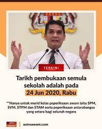 Sekolah kumpulan a kedah, johor, kelantan dan terengganu. My Semporna 24 Jun 2020 Adalah Tarikh Buka Sekolah Facebook