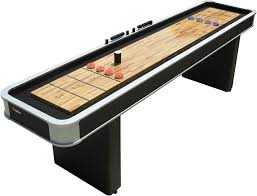 Shuffleboard is an incredibly easy game to learn and get into! Amazon Com Atomic 9 Platinum Shuffleboard Table With Poly Coated Playing Surface For Smooth Fast Puck Action And Pedestal Legs With Levelers For Optimum Stability And Level Play Shuffleboard Tables Sports