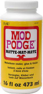 The way that these mod podge formulas work is nearly the same as wall paint in terms of the sheen and how it is described. 16 Ounces Mod Podge Matte Finish Cs11302 Amazon De Kuche Haushalt Wohnen