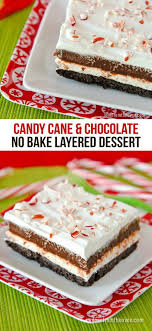 No Bake Chocolate Candy Cane Peppermint Dessert This Is One Seriously Easy And Delicious Desserts For Peppermint Dessert Candy Cane Dessert Holiday Desserts
