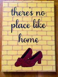 There S No Place Like Home Wizard Of Oz Canvas Disney Canvas Canvas Painting Quotes Movie Canvas Painting