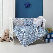 مفرش أطفال مواليد فيرونا أزرق عدد القطع 5 toddler bed baby bed home decor