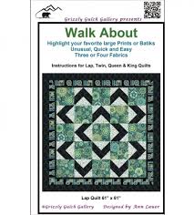 Template quilt patterns free printable. Walk About Quilt Pattern By Grizzly Gulch Gallery 850797004336 Quilt In A Day Patterns