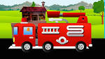 Camion dei pompieri cartoni animati per bambini -