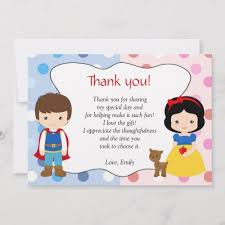 Birthday Thank You Gift Prince Princess Thank You Note Kids Birthday Party Zazzle Com Kids Birthday Party Kids Birthday Birthday Theme