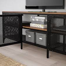 Fjallbo Tv Unit Black 59x14 1 8x21 1 4 Ikea Tv Bench Tv Unit Ikea