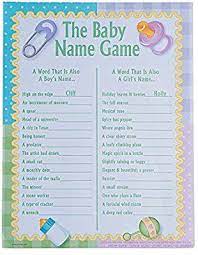 Baby Shower Games For Large Groups Printable Fun 100 Guests Baby Name Game Baby Shower Games For Large Groups Baby Shower Games Unique