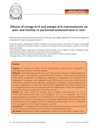When yuri gagarin was born in 1934, the idea that he would step aboard a rocket and launch into space was less a boyhood dream than an impossible village children scattered broken glass on the roads to puncture the tires of german supply trucks, and yuri reportedly stuffed dirt into charging tank. Pdf Effects Of Omega 6 3 And Omega 9 6 Nutraceuticals On Pain And Fertility In Peritoneal Endometriosis In Rats